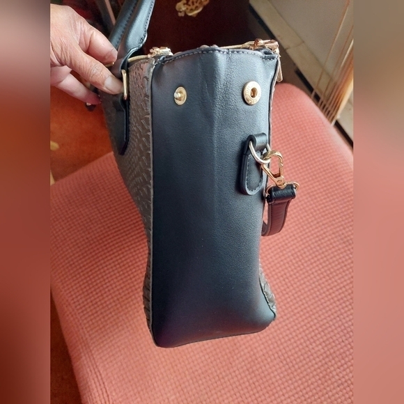 Taupe Large Formed Shell Bag - Picture 12 of 16